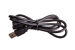 Подовжувач USB шт.A — гн. A 1 м. чорний