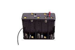 Касета для батарейки 10 ААА з дротом 15 см HQ