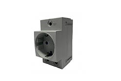 Модульна розетка Lemanso на DIN-рейку із заземленням 16 А LM688