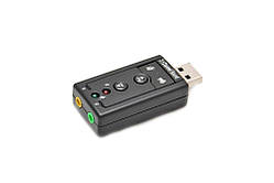 Звукова карта USB Sound Adapter 7.1 Channel з кнопками 