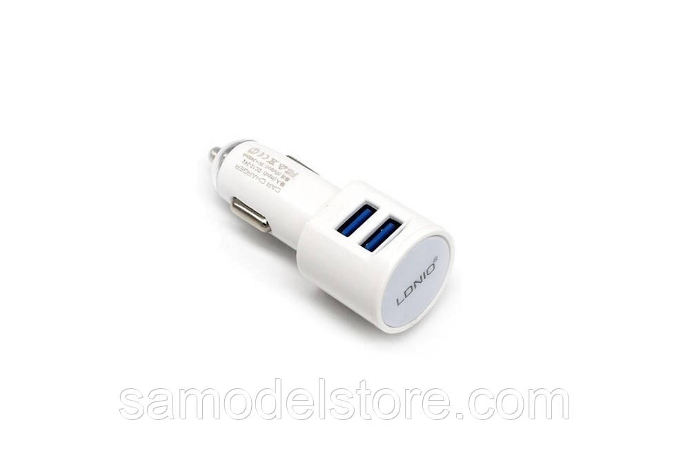 Автомобільний адаптер LDNIO DL-C29 2 USB 3,4A