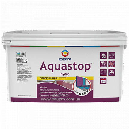 Мастика ESKARO Aquastop Hydro під гідроізоляцію, 1 кг, фото 2