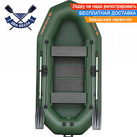Надувний човен Kolibri K-250Т двомісний гребний човен ПВХ Колібрі з слань-килимком зсувні сидіння ПВХ 950