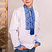 Вишиванка Moderika Матвійко біла з синьою вишивкою, фото 3