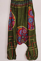 Жіночі штани Афгані, алібаба, аладини. Віскоза. 110 см широкі стегна 140 см низька моть