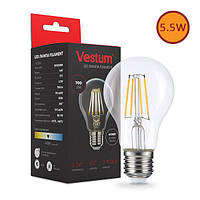 Філаментна лампа LED Vestum А60 Е27 5,5 Вт 220 V 4100 К