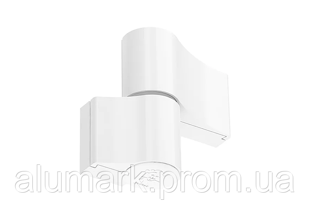 Петля JOCKER ALU 2SK 2-х секционная, межосевое 67, Белая, фото 2