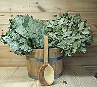 Комплект: Запарник 25л, черпак черешневий, два дубового віника.