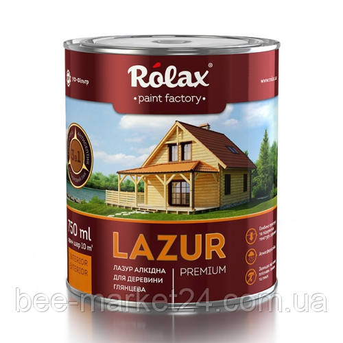 Лазур для деревини Rolax Premium №107 Палісандр 0.75л