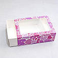 Коробка-пенал із вікном (Рожеві серця) 11.5*15.5*5 см, фото 2