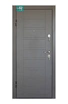 Двері вхідні металеві Міністерство дверей ПЗ-206 Benge сірий горизонт 860 ліва, фото 2