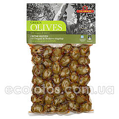 Оливки зелені з орегано і перцем буково "ILIDA" 250 г