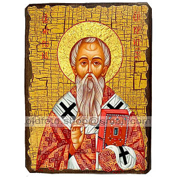 Ікона Мирон Критський Святитель Єпископ ,ікона на дереві 130х170 мм