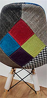 Стілець Y-970 Simon patchwork, дерев'яні букові ніжки, модель Eames DSW patchwork, скандинавський стиль, фото 6