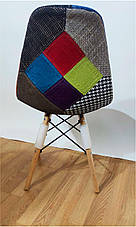 Cтул Y-970 Simon patchwork, деревянные буковые ножки, модель Eames DSW patchwork, скандинавский стиль, фото 3