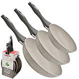 Набір сковорідок Besser Stone 10328, 3 шт, фото 4