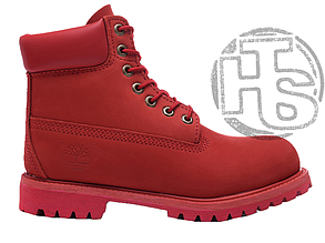 Жіночі черевики Timberland Classic Boots Bordo Winter (з хутром)