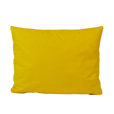 Подушка, 45*35 см, (бавовна), (яскраво жовтий)