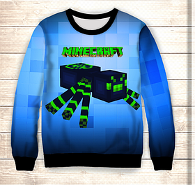 Світшот 3D MINECRAFT SPIDER ВСІ Розміри