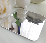 Комплект акрилових дзеркал 10×10 см 1 мм 6 шт срібло, фото 5