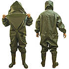 Комбінезон для риболовлі з ПВХ з міцної водонепроникної тканини, фото 3