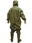 Комбінезон для риболовлі з ПВХ з міцної водонепроникної тканини, фото 2