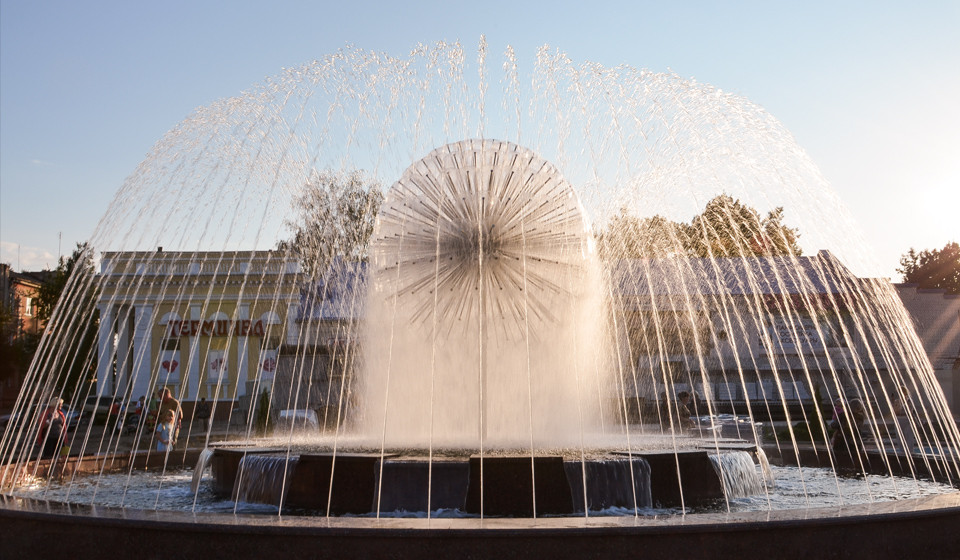 Inox Fountain Фонтанна насадка сфера Galaxy Spheres Кульбабаба. Фонтан із неіржавкої сталі