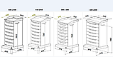 Тумба на колесах (400 х 400 мм) Медаппаратура, фото 5
