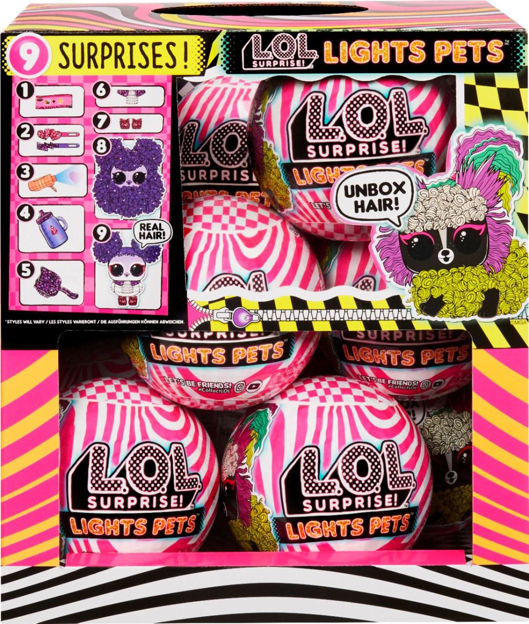 ЛОЛ Світиться Вихованець L. O L. SURPRISE Lights with Pets Real Hair