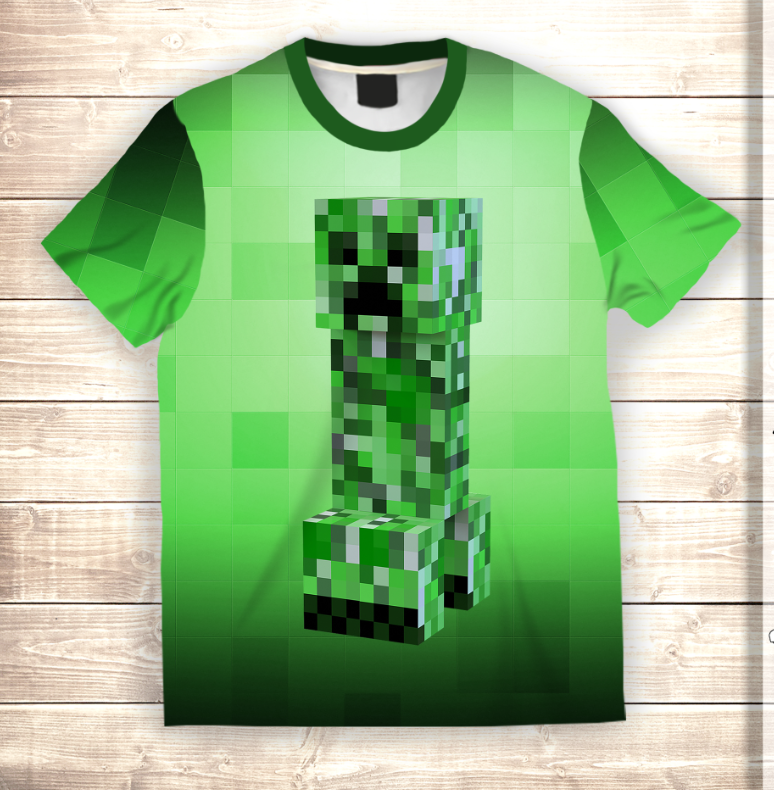 Футболка 3D MINECRAFT Creeper