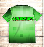 Футболка 3D MINECRAFT Creeper ВСІ Розміри, фото 2
