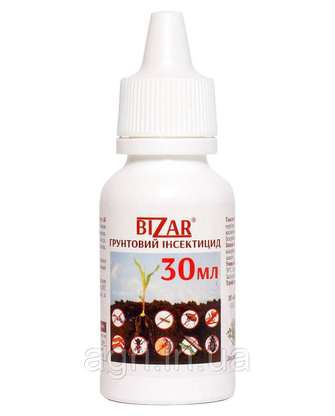 Бізар. BIZAR, ґрунтовий інсектицид, 30мл