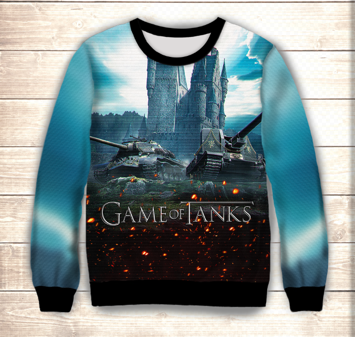 Світшот 3D Game of tanks