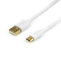 Кабель USB 2.0 - 1.8m AM/Type-C Atcom, Gold plated, белый, блистер (13427)