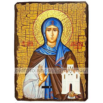 Ікона Ангеліна Свята Преподобна Сербська ,ікона на дереві 130х170 мм