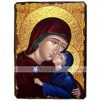Ікона Анна (Ганна) Праведна Свята, мати Пресвятої Богородиці ,ікона на дереві 130х170 мм