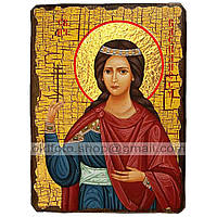 Икона Василиса Святая Блаженная ,икона на дереве 130х170 мм