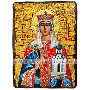 Ікона Людмила Свята Мучениця Княгиня Чеська ,ікона на дереві 130х170 мм