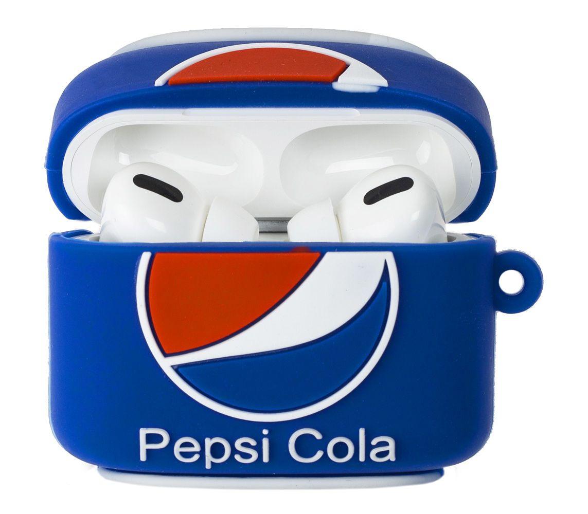Силіконовий чохол Alitek для навушників Apple AirPods Pro Pepsi + карабін