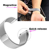 Ремінець для годинника Redmi Watch 4 Active/Lite, Redmi Watch 5 Active/Lite Milanese design Silver, фото 8