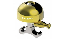 Дзвоник Lezyne CLASSIC BRASS BELL M сріблястий - механічний з гучним звуком, 34 г