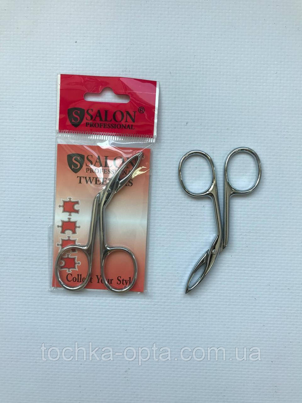 Пінцет-ножиці для брів Salon Professional
