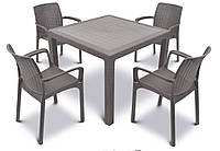 Набор пластиковой мебели MELODY QUARTET Стол + 4 стула