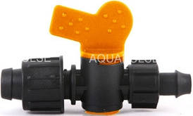 Кран стартовий для крапельної стрічки 16-17 мм із підтискачем Aquapulse