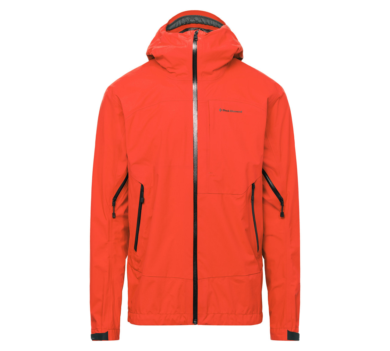 Куртка Black Diamond Highline Shell Туризм, L, Без утеплювача, Чорний M, Помаранчевий