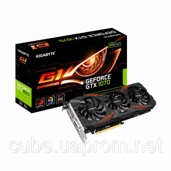 Відеокарта GIGABYTE GeForce GTX 1070 Ti G1 Gaming (GV-N1070G1 GAMING-8GD) б.у. гарантія
