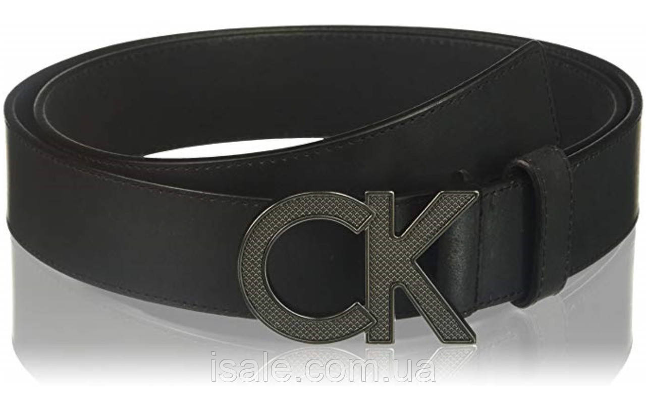 Оригінальний шкіряний ремінь CALVIN KLEIN унісекс чорний, фото 1