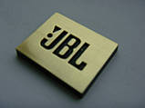 Значок, наклейка, логотип (пластик) 27x22mm на сітку колонки JBL, фото 4