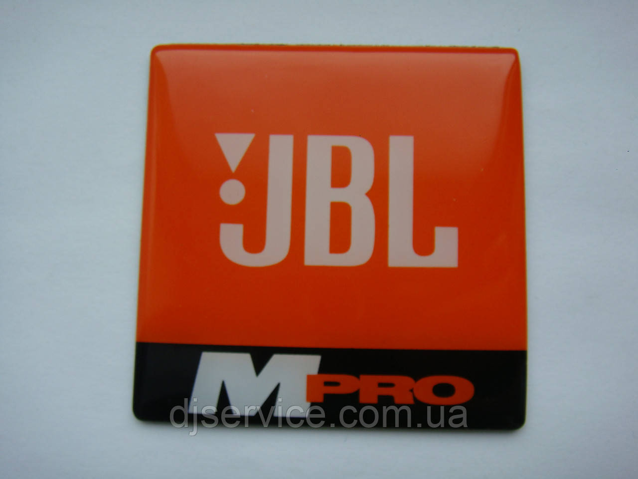 Значок, наклейка, логотип (пластик) 60x60mm на сітку колонки JBL