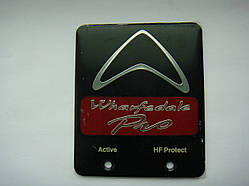 Значок , наклейка, логотип 66x78mm (plastic) на сітку колонки Wharfedale